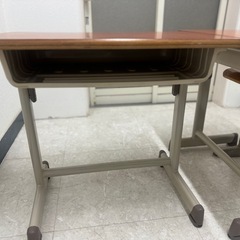 美品　学校机　テーブルのみ　2台まとめて　机天板綺麗な状態ですの画像