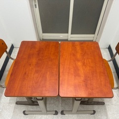 美品　学校机　テーブルのみ　2台まとめて　机天板綺麗な状態ですの画像