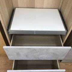 ★リユースのサカイ春日部店★KJ11367 イケア キャビネット ブラウン　グレー H195×W61×D41 クリーニング済みの画像