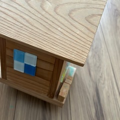 木のおうち②　収納　こどもハンドメイド　木のおもちゃ　工作 の画像