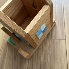 木のおうち②　収納　こどもハンドメイド　木のおもちゃ　工作 の画像