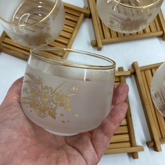 新品未使用】佐々木硝子　花ぐるまティーセット5客の画像
