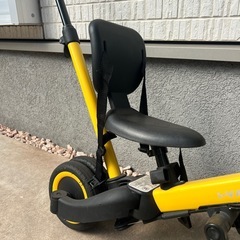変形型三輪車 黄色 自転車の画像