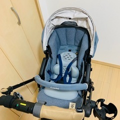 【美品】combi スゴカルα 4キャス compact エッグショックの画像