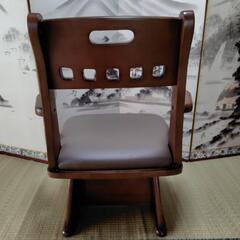お取り引き中 回転椅子　天然木　ラバーウッド　ライアン  チェアの画像