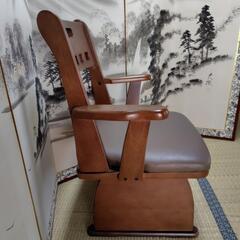 お取り引き中 回転椅子　天然木　ラバーウッド　ライアン  チェアの画像