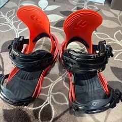 FLUX PK M/Lスノーボードビンディング オレンジの画像