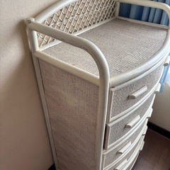 【差し上げます】ラタン 籐 たんすの画像
