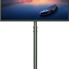 テレビスタンド キャスター付き ハイタイプ 壁寄せ テレビ台 液晶TVスタンド 自立型, 13〜42インチ対応 耐荷重20kg VESA規格75/100/200 移動式 高さ調整可能, ケーブル収納一体型 省スペース, 家庭 オフィスの画像
