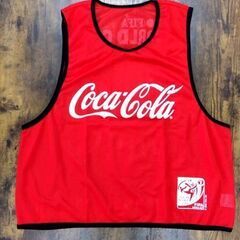 ① Coca-Cola 2010年 南アフリカ FIFA ワールドカップ コカ・コーラ サッカー ビブス フリーサイズ ノベルティ 札幌市 中央区 南12条の画像