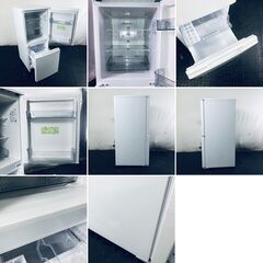 ID:re11440 シャープ SHARP 冷蔵庫 一人暮らし 中古 2022年製 2ドア 152L ホワイト ファン式 両方開き SJ-D15H-W  【リユース品：状態A】【送料無料】【設置費用無料】の画像