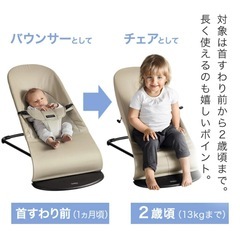 【試乗のみ/廃盤人気カラー/価格相談OK】BABYBJÖRN バウンサーの画像