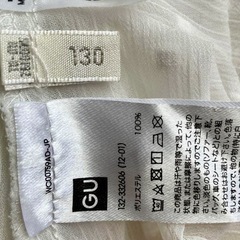 GU トップス　半袖　　130 150の画像