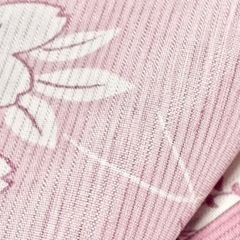 お着物、多分絽？落ち着いたピンク系、桜や松藤等柄、春夏服の画像