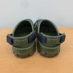 未使用品 クロックス サンダル 23.0cm オフロード スポーツ クロッグ カーキ色 crocs 緑系 アーミーグリーン 札幌 西野店の画像