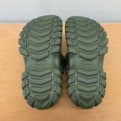 未使用品 クロックス サンダル 23.0cm オフロード スポーツ クロッグ カーキ色 crocs 緑系 アーミーグリーン 札幌 西野店の画像
