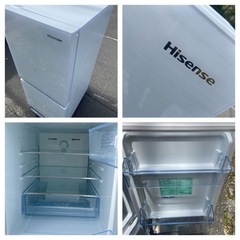 【23区近隣配送設置無料 】 H096 極美品 Hisense 2022年製 インテリア 冷蔵庫 glass door  の画像