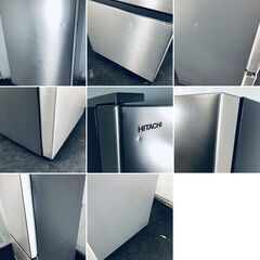 ID:rg220930 【自社配送エリア内限定】日立 HITACHI 冷蔵庫 ファミリー 中古 2019年製 3ドア 315L シャンパン ファン式 左開き R-V32KVL(N)  【リユース品：状態C】【送料無料】【設置費用無料】の画像