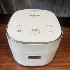 シャープ　マイコン炊飯器　KS-CF05C-W 2020年製　3合炊きの画像