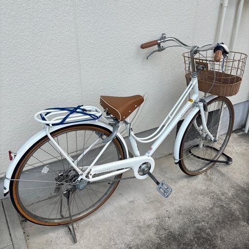 【受け渡し決定】ブリヂストン26インチカジュナ白自転車