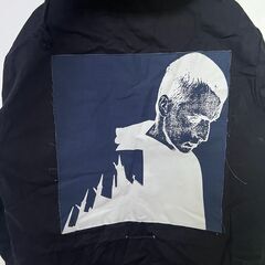 RAF SIMONS (ラフシモンズ) 05AW POLTERGEIST期 ARCHIVE ポルターガイスト期 パッチワーク モッズコートアウター ブラック アーカイブの画像