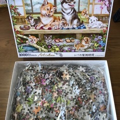 ジグソーパズル 「シバの縁側時間」未確認の画像