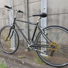 クロスバイクです。　前後タイヤ新品交換済み、外装６段ギア付です。の画像