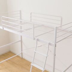 【美品】定価39,990円→19,800円🌟NITORIロフトベット🌟説明書などあり🌟かなり状態は良いのでおすすめです❣️私自身が綺麗好きです😊新中古に近い状態です🤗💕パイプベッド🌟シングルベッド🌟ダブルベッド🌟NITORIロフトベッドhttps://www.nitori-net.jp/ec/product/2190800001975s/の画像