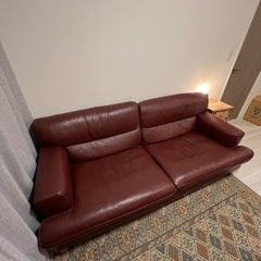ACTUS FAVORE SOFAレザーソファ(おまけ付)の画像
