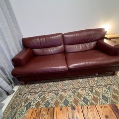 ACTUS FAVORE SOFAレザーソファ(おまけ付)の画像