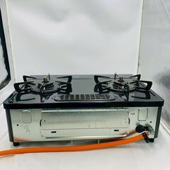 【❗️✨動作確認済み✨❗️】Paloma ガスコンロ CHM-34BKL 2020年製 グリル付き 二口コンロ 🔥の画像