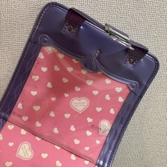 可愛いランドセル、ラベンダー色の画像
