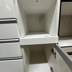 【ジャングルジャングル滋賀草津店】ジモティ来店特価‼ 食器棚　ニトリ　ホワイト　J-250884の画像