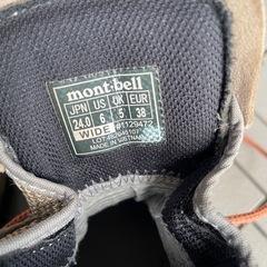 mont-bell トレッキングシューズ　登山靴の画像