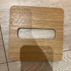 山崎実業 蓋付きティッシュケース リン RIN S ナチュラルの画像