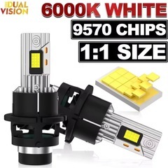 【D4S専用】 HID→LEDバルブ2個セット車検対応 超爆光　キャンセラー内蔵の画像