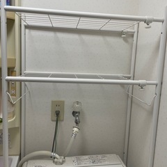 洗濯機上の収納棚の画像
