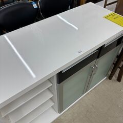【ジャングルジャングル滋賀草津店】ジモティ来店特価‼　カウンター　ホワイト　J-250885の画像