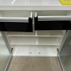 【ジャングルジャングル滋賀草津店】ジモティ来店特価‼　カウンター　ホワイト　J-250885の画像