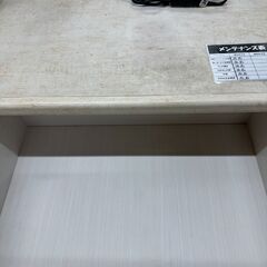 【ジャングルジャングル滋賀草津店】ジモティ来店特価‼　レンジ台　オフホワイト　J-250886の画像
