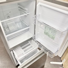A1449 🌟激安‼️2019年製AQUA2ドア126L冷蔵庫AQR-13H🌟の画像