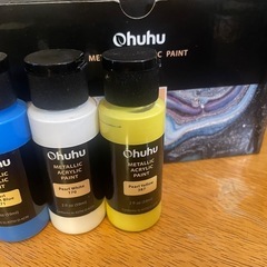決まりました！OHUHUメタリックアクリル絵の具の画像