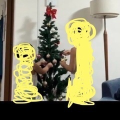クリスマスツリー　オーナメント込みの画像