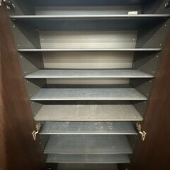 【ジャングルジャングル滋賀草津店】ジモティ来店特価‼ ハイシューズボックス　ブラウン J-250888の画像
