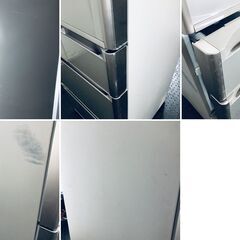 ID:rg220945 【自社配送エリア内限定】日立 HITACHI 冷蔵庫 ファミリー 中古 2018年製 5ドア 401L ネイビー ファン式 右開き R-S4000H(XN)  【リユース品：状態B】【送料無料】【設置費用無料】の画像
