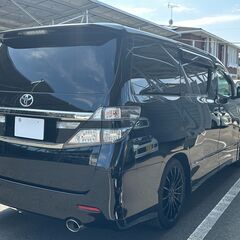 平成25年式ヴェルファイア2.4Z　ゴールデンアイズ　黒半革シート　車検長い！★両側パワースライドドア★パワーバックドア★9ｲﾝﾁナビ他の画像
