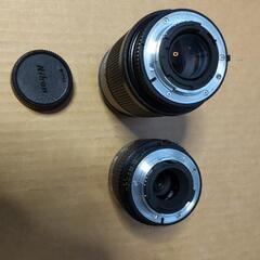 ニコン  カメラ レンズ2本セット          望遠レンズの画像