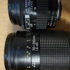 ニコン  カメラ レンズ2本セット          望遠レンズの画像