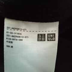 UNIQLO　デニムジャケット　ブラック　メンズS　ユニクロの画像