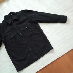 UNIQLO　デニムジャケット　ブラック　メンズS　ユニクロの画像